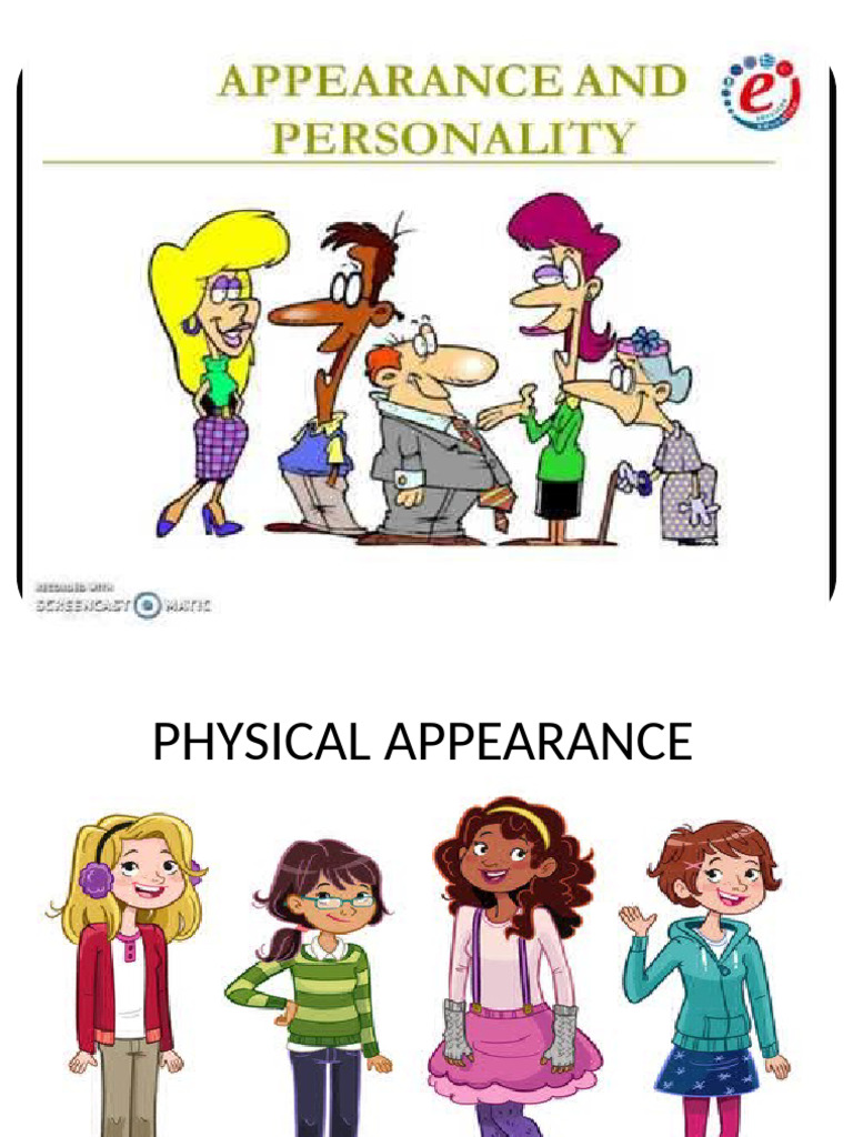 Appearance Personality | PDF
