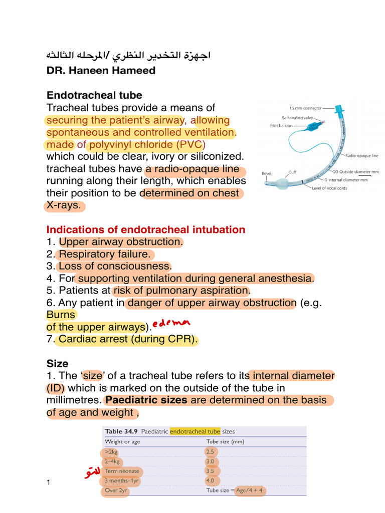 Endotracheal Intubation Techniques | PDF | Respiratory System | Medical ...