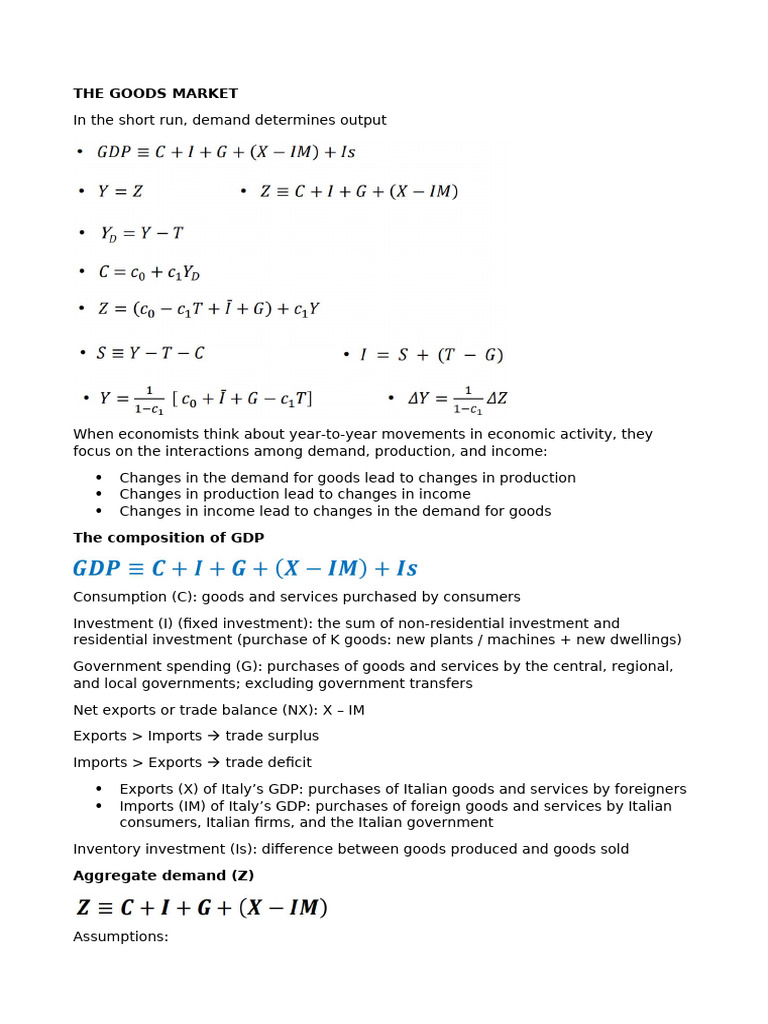 Understanding the Goods Market Dynamics | PDF | Phillips Curve | Inflation