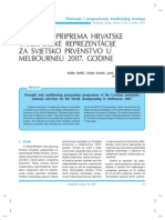 4 - Program Priprema Hrvatske Vaterpolske Reprezentacije Za Svjetsko Prvestvo U Melbourneu 2007.