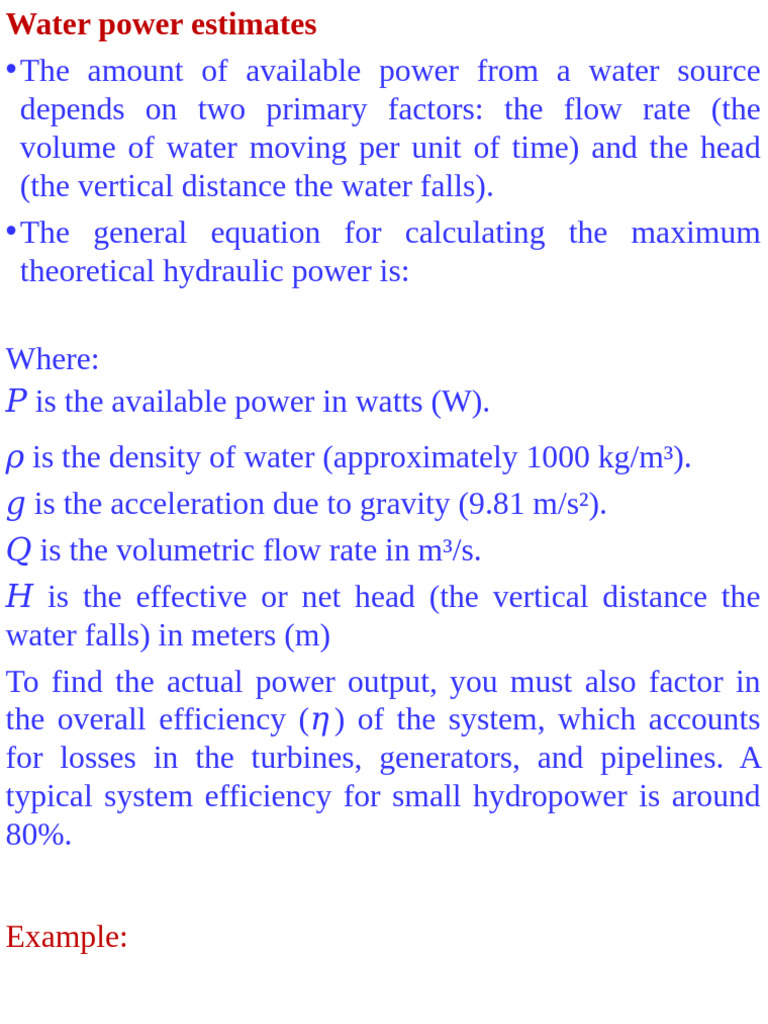 Estimating Hydropower Potential | PDF | Discharge (Hydrology) | Hydrology