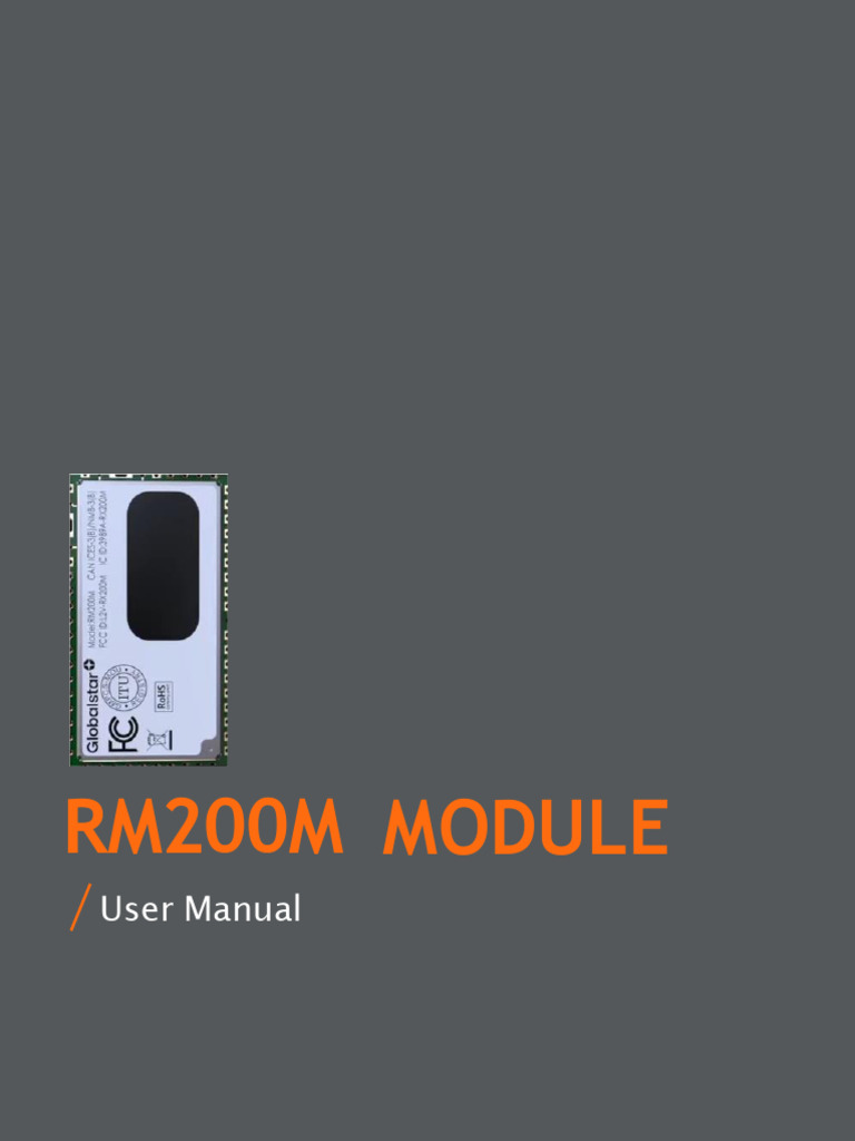 RM200M User Manual Overview | PDF | Internet Of Things | Trade Secret