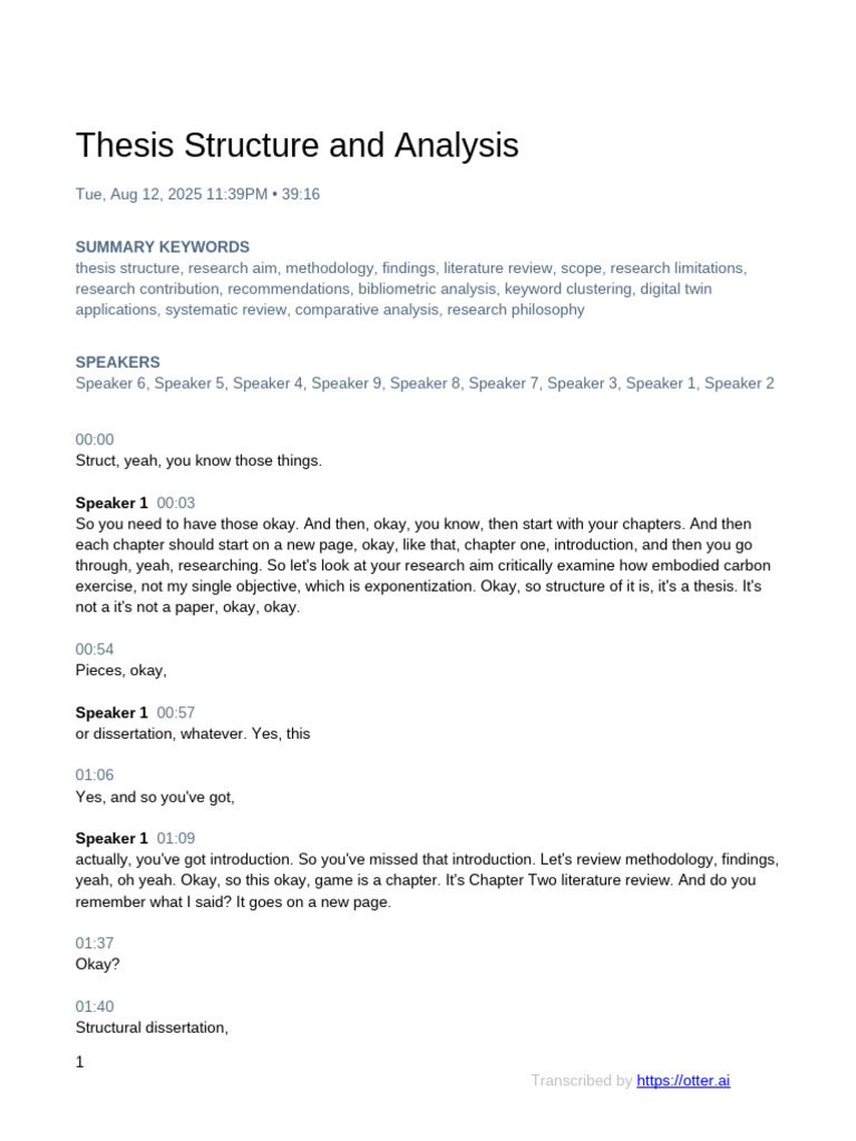 Thesis Structure and Key Components Guide | PDF | Thesis | Bibliography