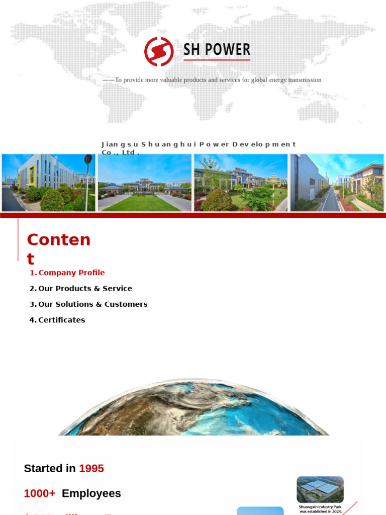 SH Power: Global Energy Solutions Provider | PDF | Electric Power ...