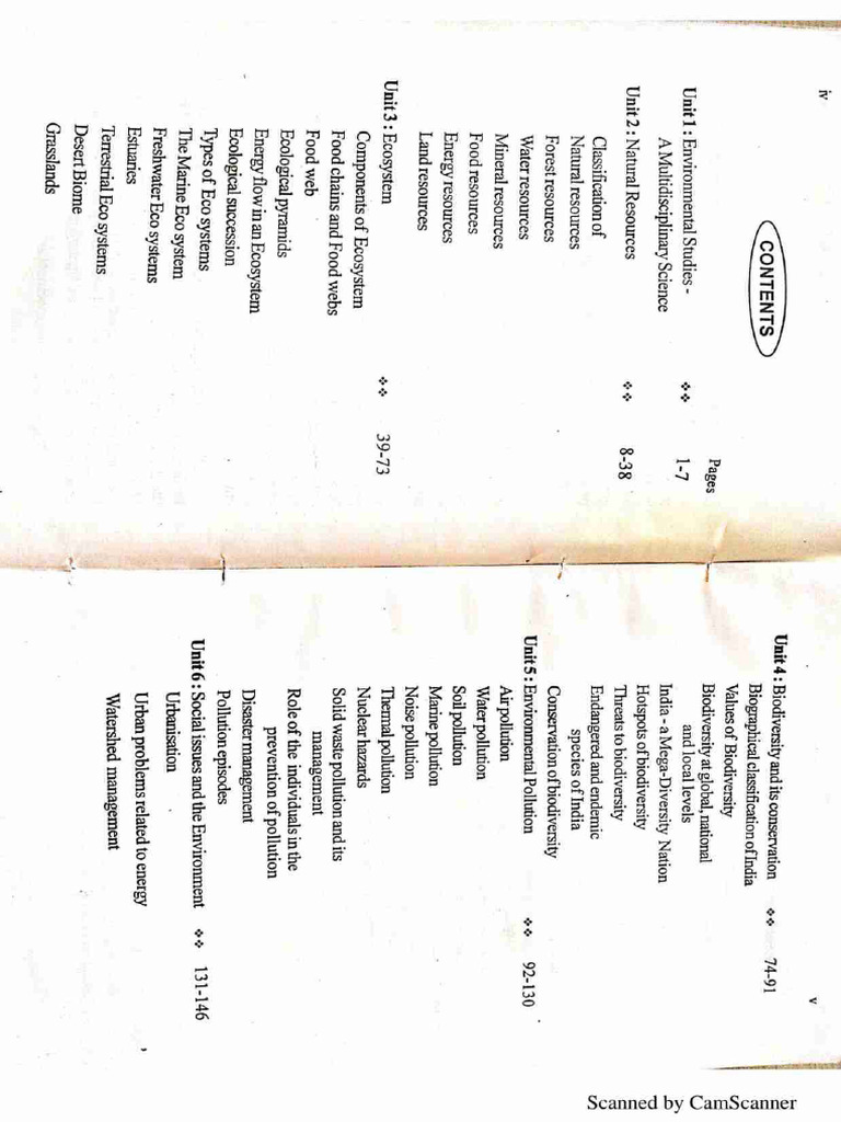 Evs Semester 1 | PDF