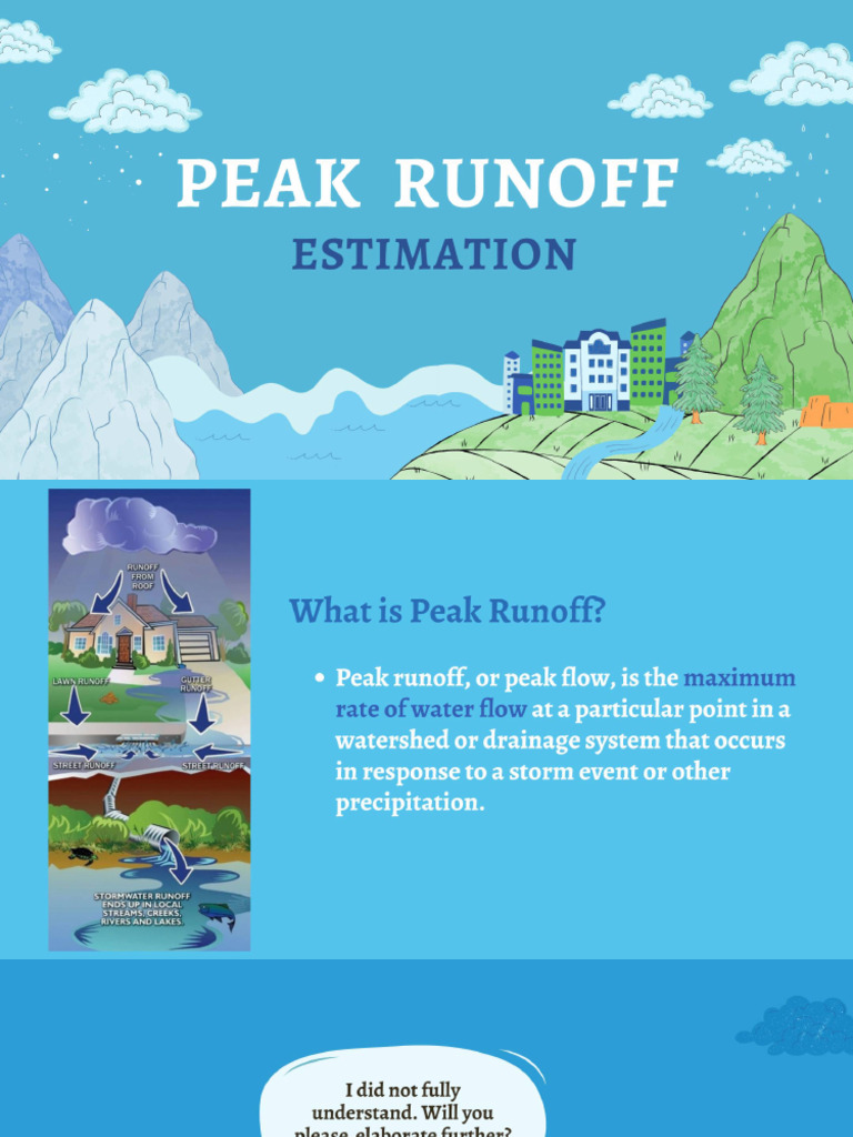 Chapter 3 Peak Runoff Estimation Ppt | PDF