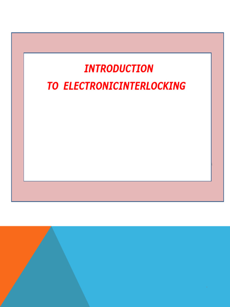 Overview of Electronic Interlocking Systems | PDF | Computer Terminal ...