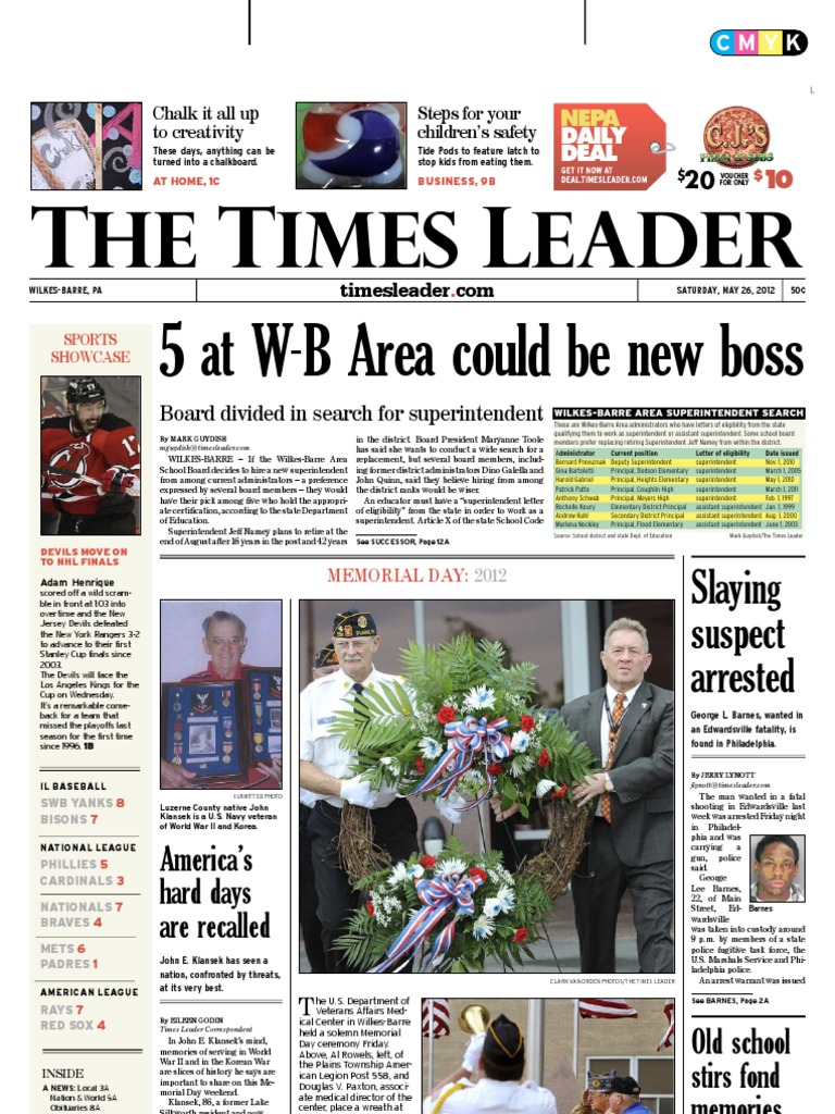Times Leader 05-26-2012 | Water Heating | Police - 