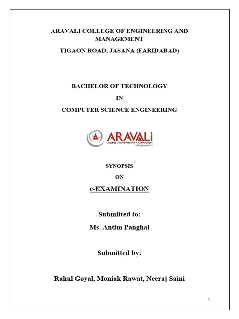 Sample Copy of Synopsis-1 | PDF | Java (Programming Language ...