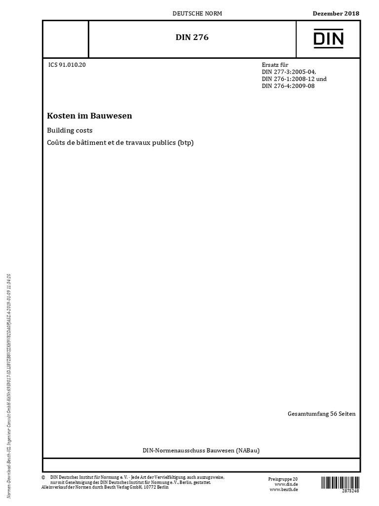 Din 276 - 2018-12 | PDF