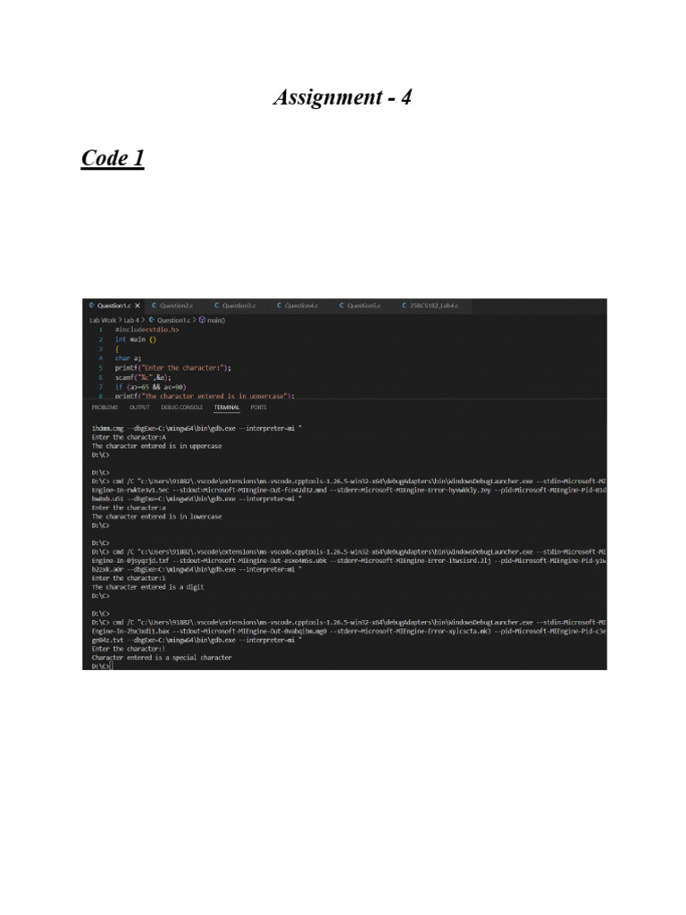 25BCS182_Assignment - 4 | PDF