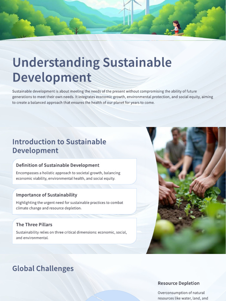 Sustainable Development Explained | PDF | Sustainability | Sustainable ...
