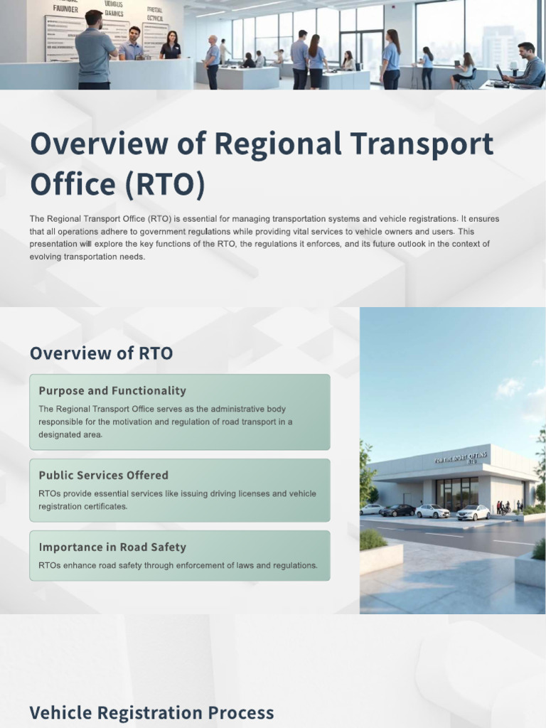 Overview of Regional Transpor... | PDF | Driver's License | Regulatory ...