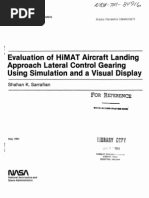 Evaluation of Himat Aircraft Landing Approach Lateral Control Gearing Using Simulation and A Visual Display