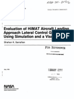 Evaluation of Himat Aircraft Landing Approach Lateral Control Gearing Using Simulation and A Visual Display