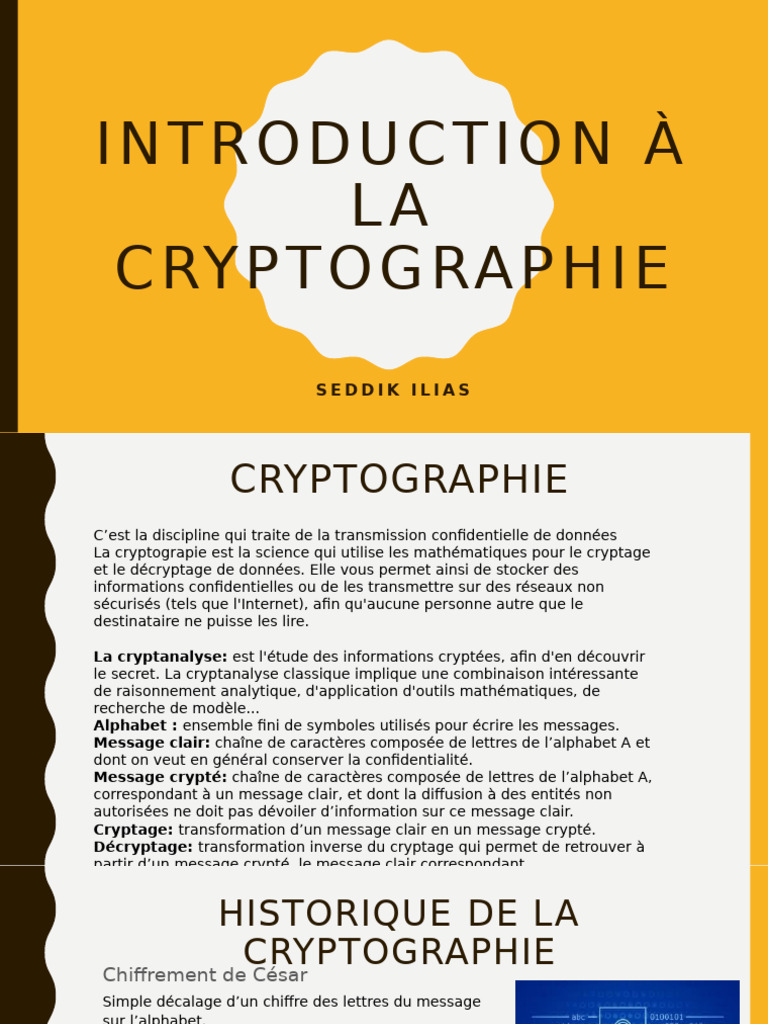 Introduction à la Cryptographie Moderne | PDF | Certificat électronique ...