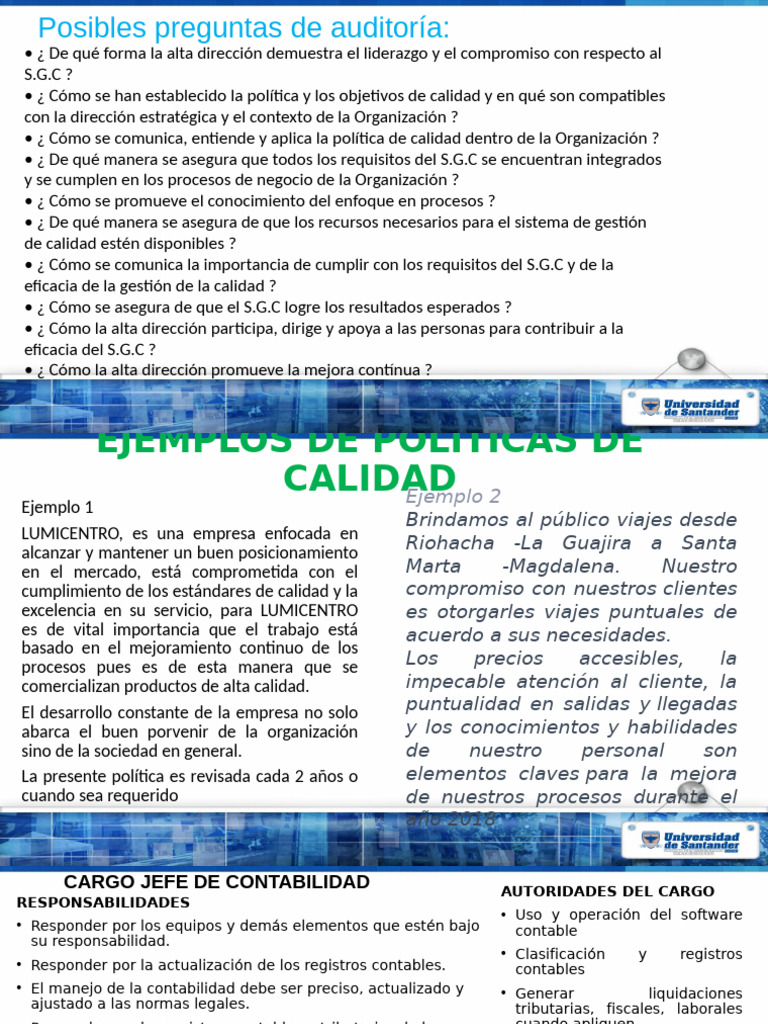 MODULO 2 Requisitos 5 ISO 9001 2015 | PDF | Contabilidad | Calidad ...