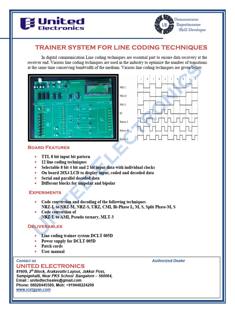 Line Coding Brochure New | PDF