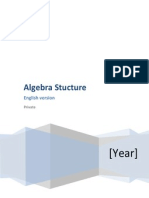 Algebra Stucture