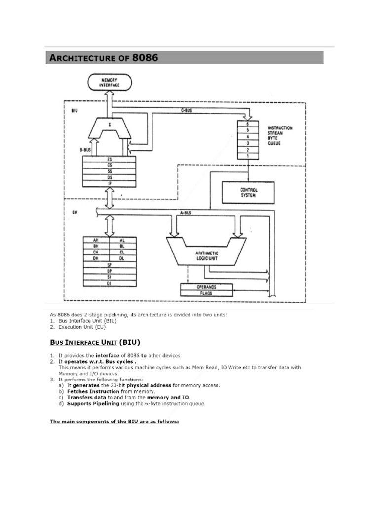 Reads - 3 - MP 8086 Basics - Architecture | PDF