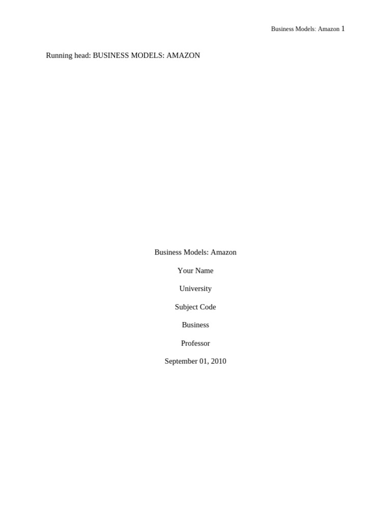 amazon business model | PDF | Business Model | Online Shopping