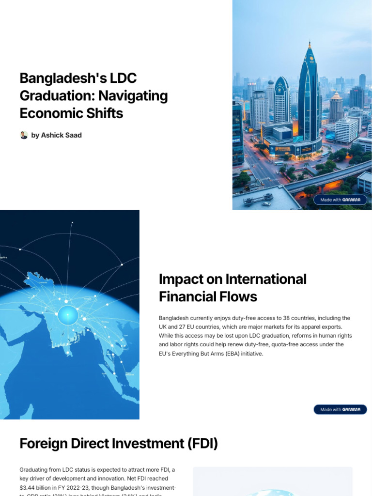Bangladesh's LDC Graduation Impact Analysis | PDF | Official ...