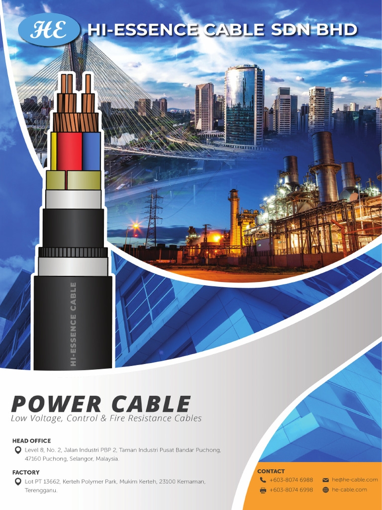 Low Voltage Fire Resistant Power Cables | PDF | Insulator (Electricity ...