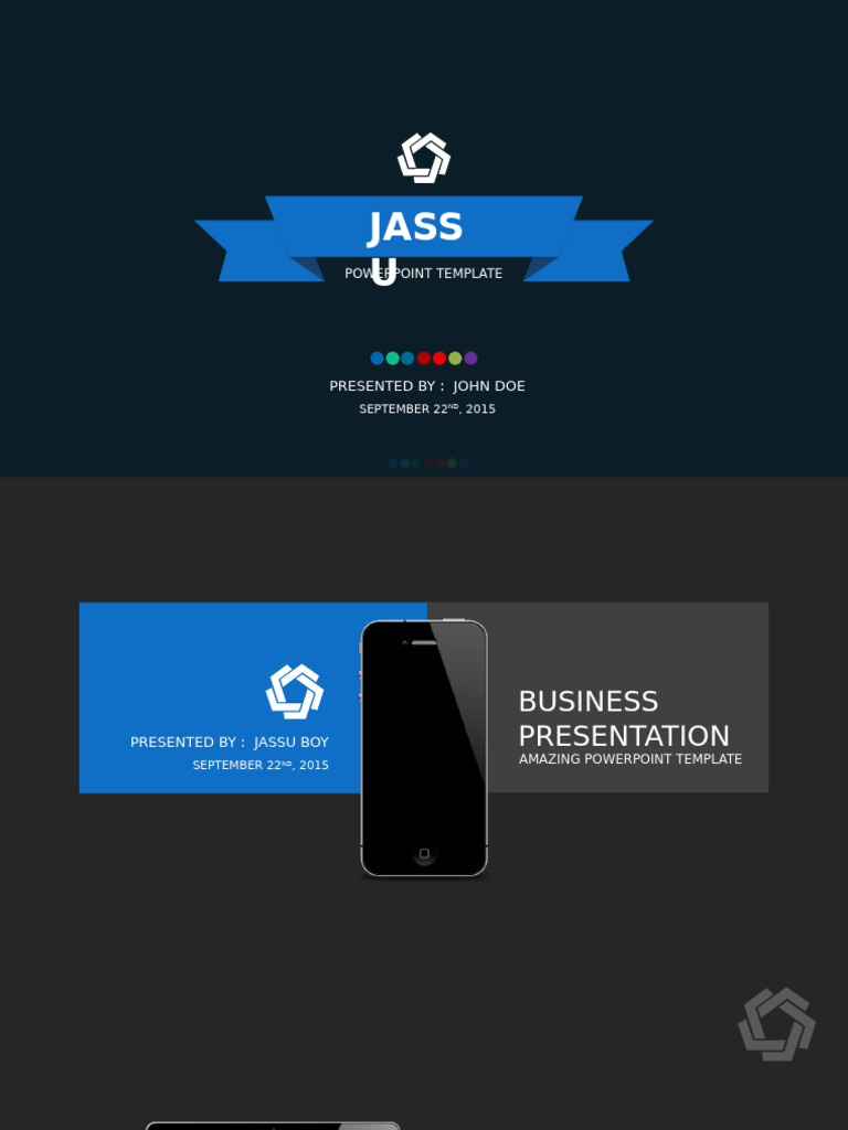 Business Presentation PowerPoint Template | PDF | Page Layout | Books