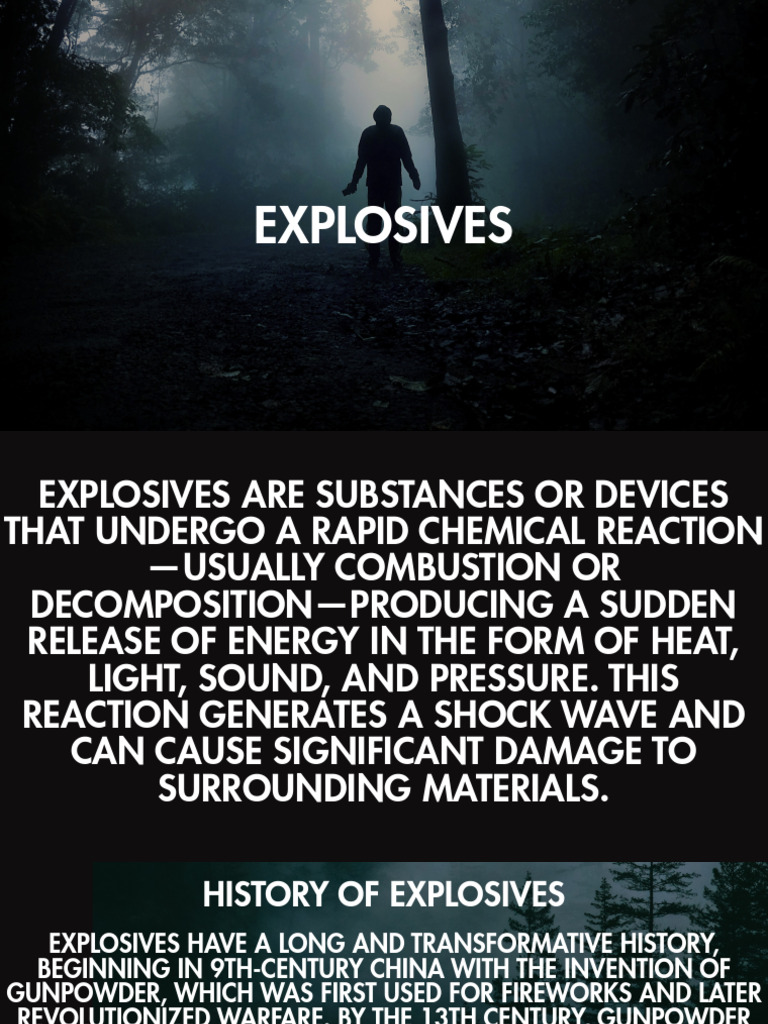 Understanding Explosives: Types and Effects | PDF | Explosion ...