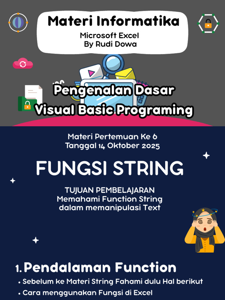 Panduan Fungsi String di Excel | PDF