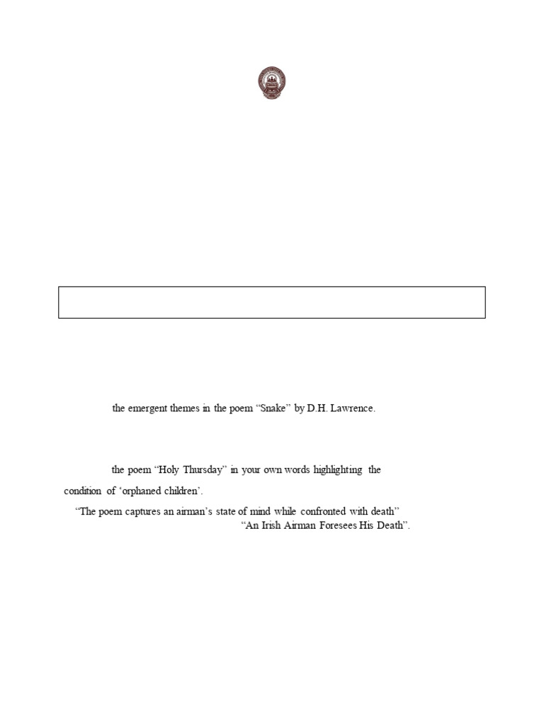 AEC General English Assignment 2025 | PDF