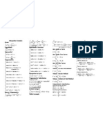 Integration Formulas