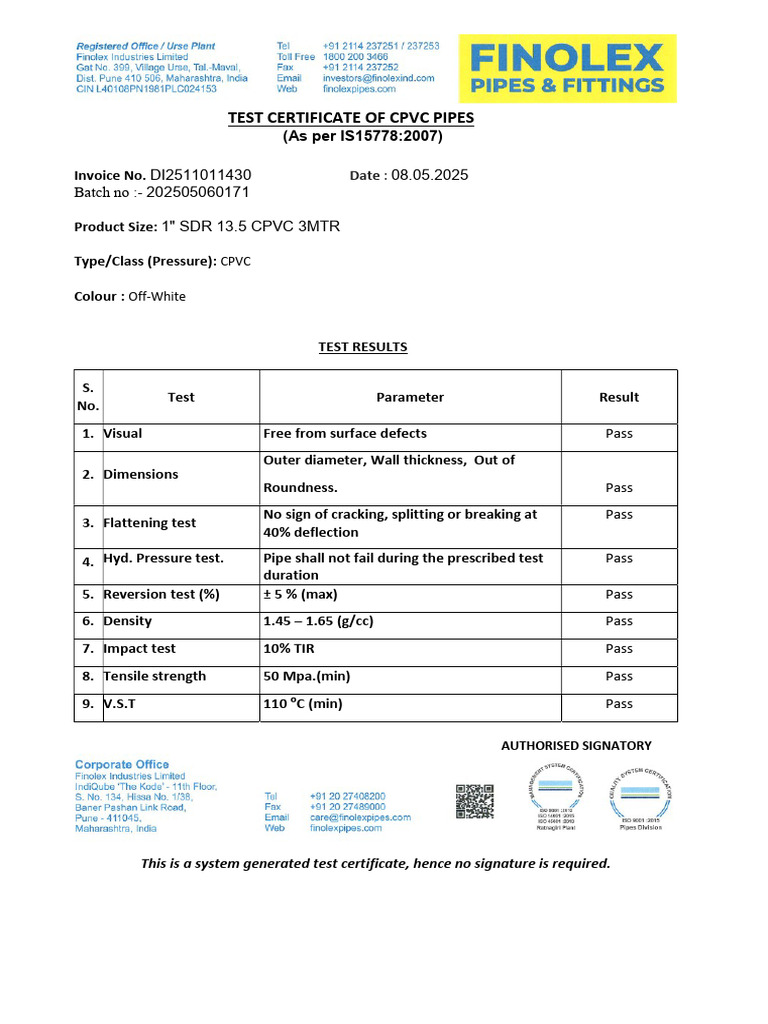 CPVC 3 | PDF