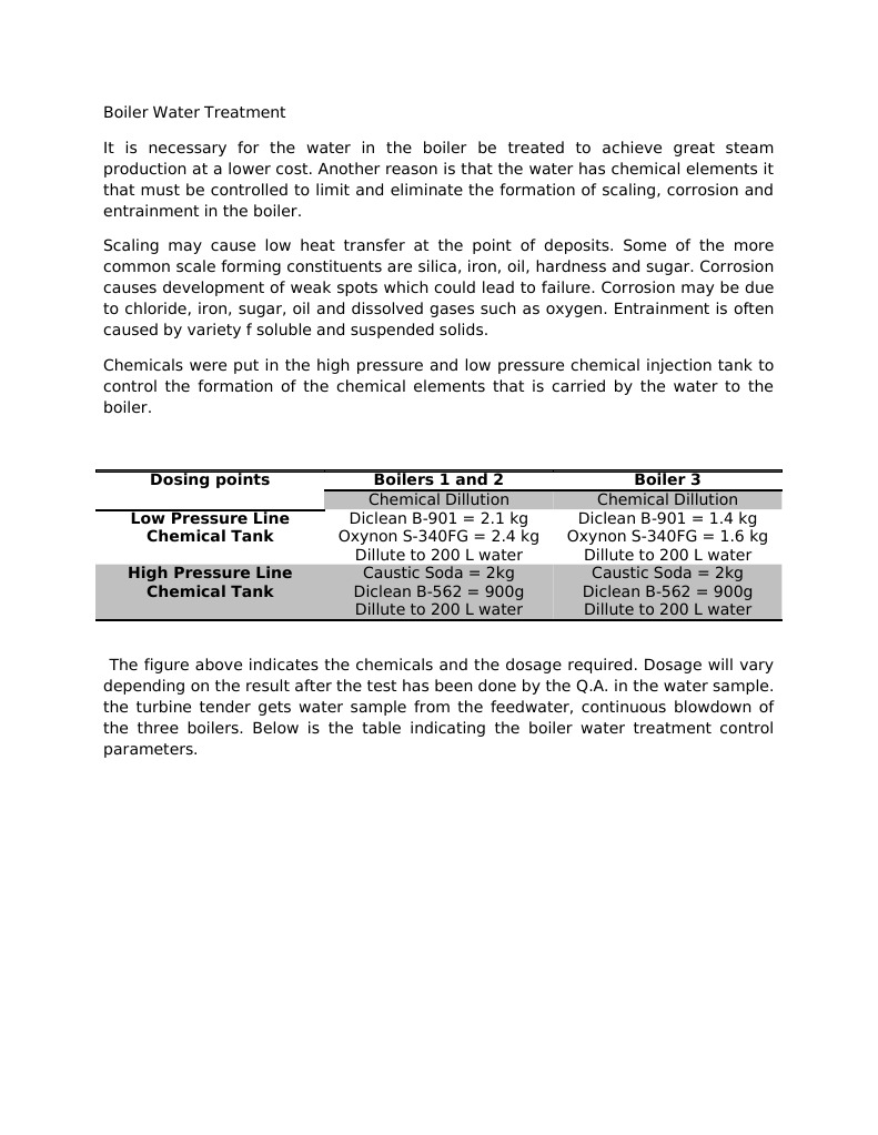 Boiler Water Treatment Guidelines | PDF