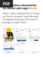 Assinatura Eletrônica no GOV.BR: Guia Passo a Passo | PDF