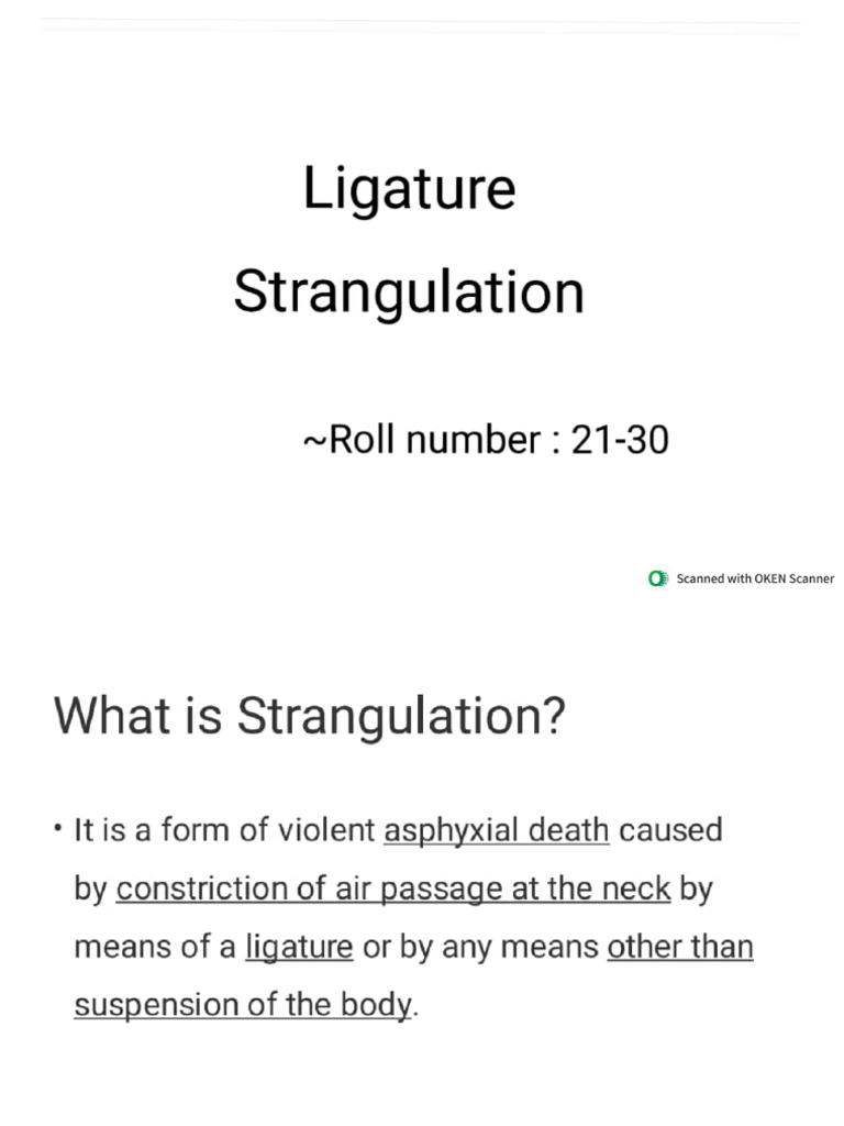 Forensic Analysis of Strangulation Case | PDF | Neck | Thyroid