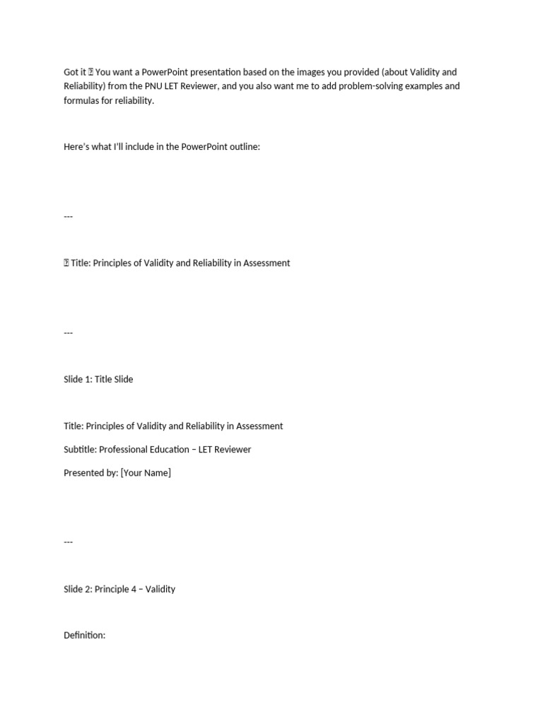 Validity | PDF | Validity (Statistics) | Standard Deviation