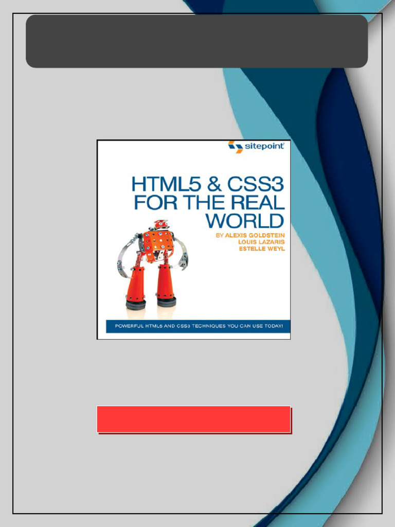 HTML5 CSS3 For The Real World 1st Edition Estelle Weyl pdf available ...