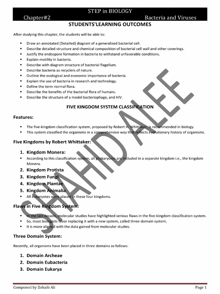 Chapter-2 Bacteria and Viruses | PDF