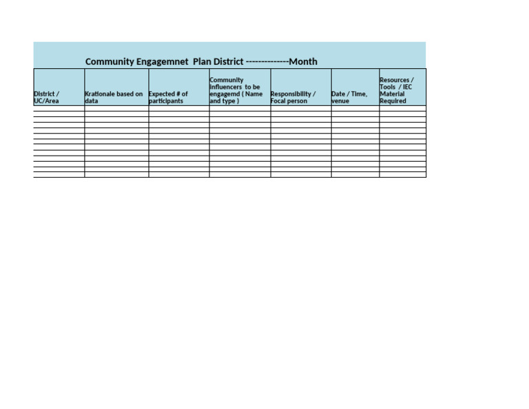 Community Engagement Plan Overview | PDF