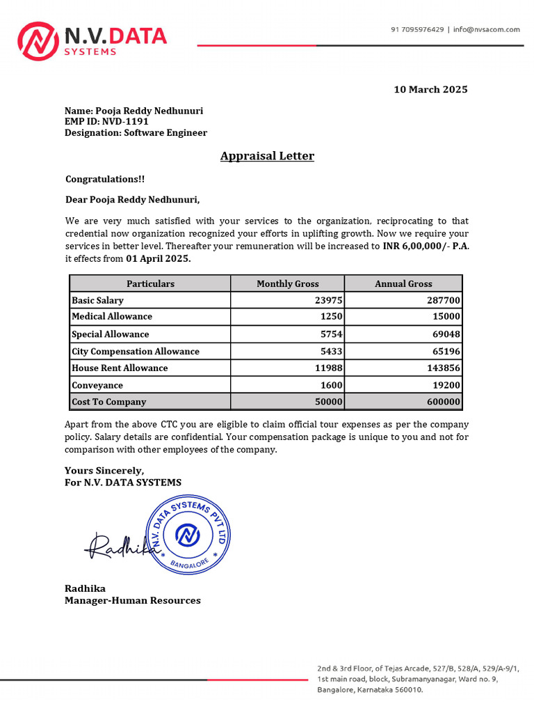 Hike Letter | PDF