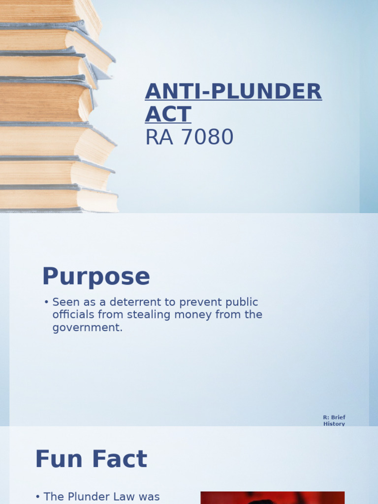 Understanding the Anti-Plunder Act | PDF | Crimes | Crime & Violence