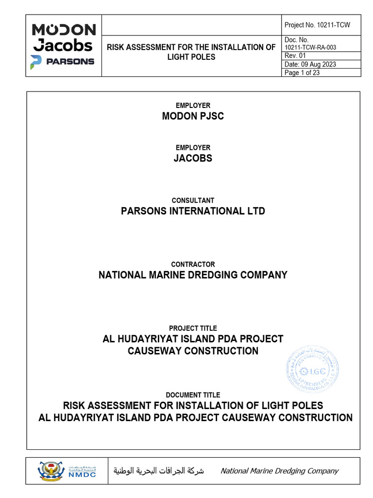 Risk Assessment | PDF | Personal Protective Equipment | Hazards