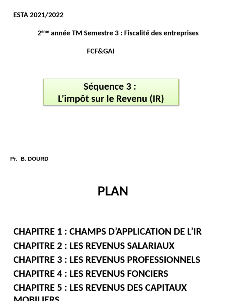 Guide sur l'Impôt sur le Revenu au Maroc | PDF | Salaires | Impôt sur ...