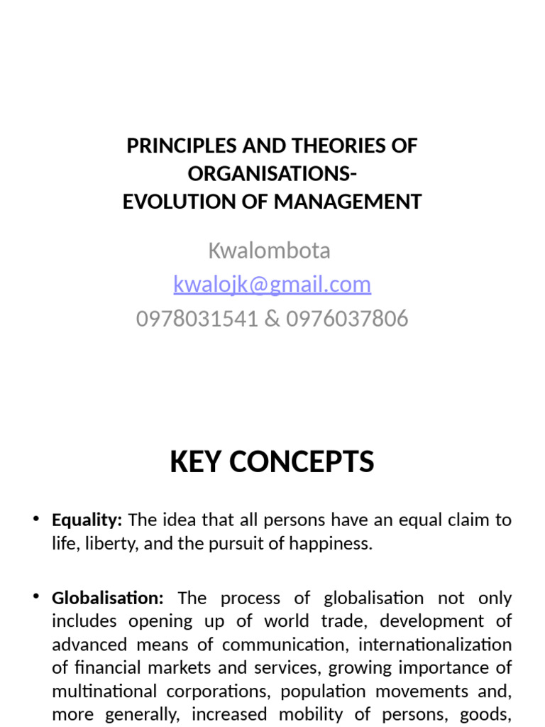 Evolution of Management Theories | PDF | Theory | Science