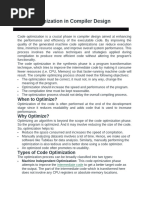 Principal Sources of Code Optimization | PDF | Program Optimization ...