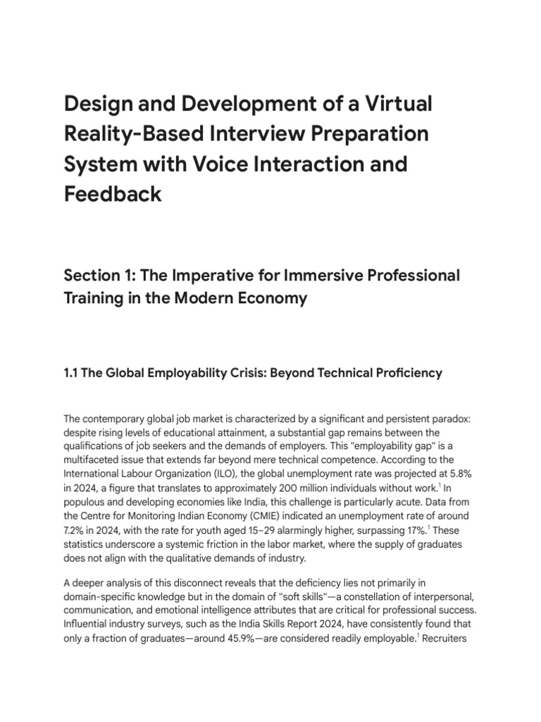 Expanding VR Interview Report To 40 Pages | PDF | Virtual Reality ...