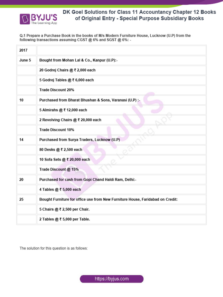 DK Goel Class 11 Accountancy Solutions | PDF | Debits And Credits ...