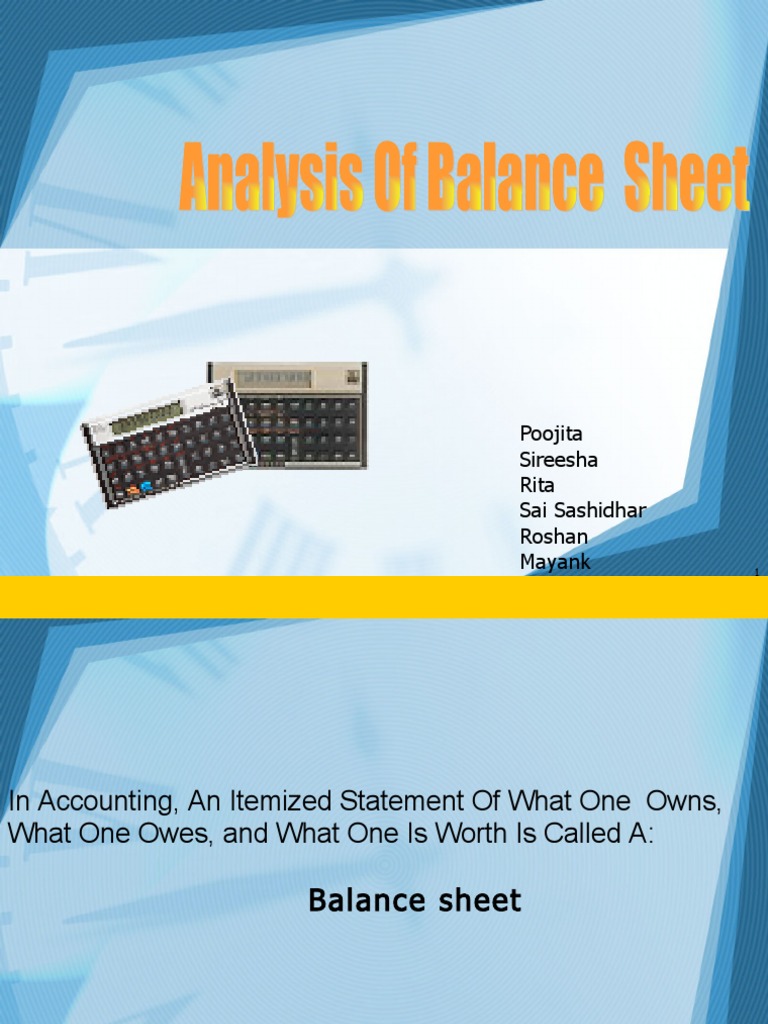 Balance Sheet PPT 183 | PDF | Balance Sheet | Equity (Finance)