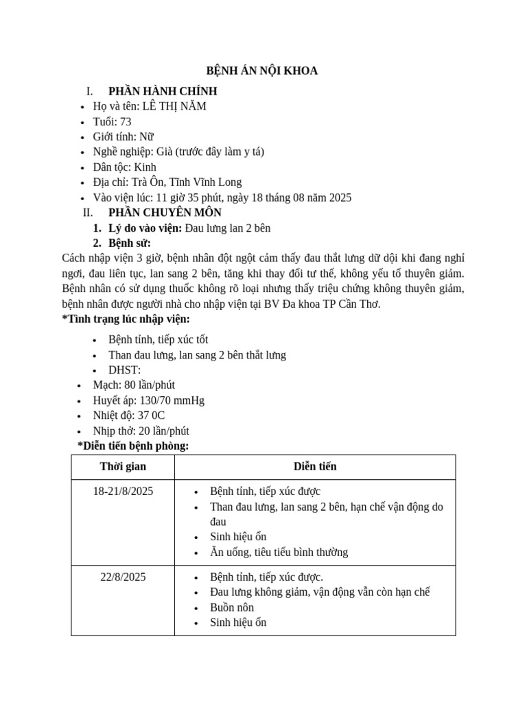 Bệnh CSTL | PDF